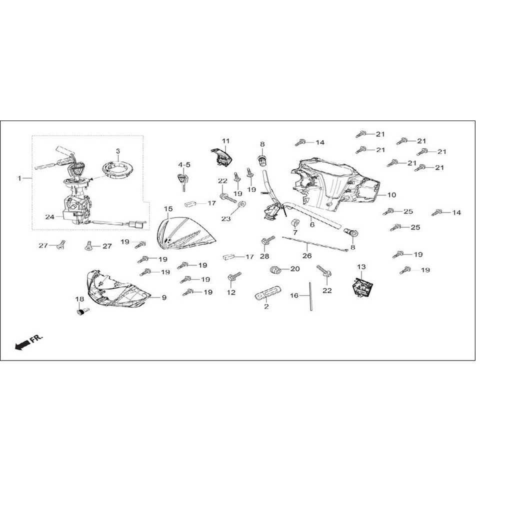 HERO DASH 125 GUNES KAPAGI MAT MAVI #HR125-DSI F0415 MV